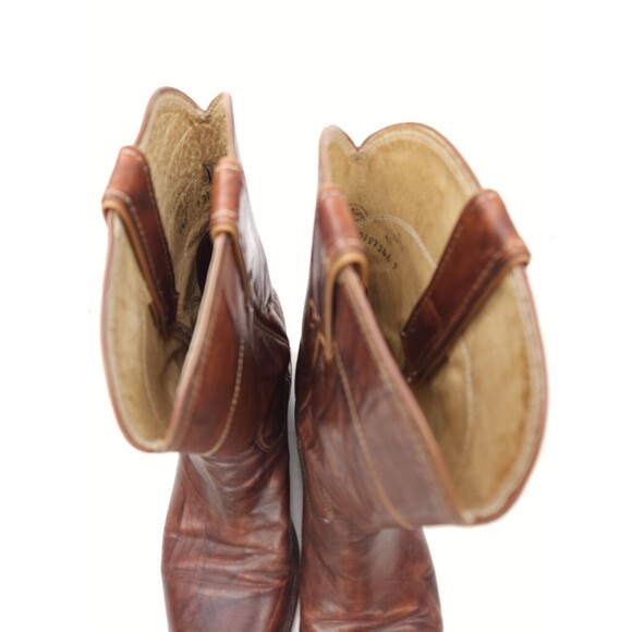 Women's Justin Roper 3163 Cowboy Boots Chestnut Deerlite Marbled Sz 6.5 B - Picture 8 of 11